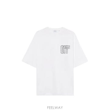 당일배송 오프화이트 애로우 프린트 티셔츠