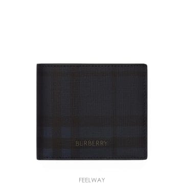 버버리 시티 체크 2단 동전 지갑