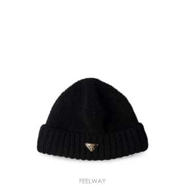 당일배송 프라다 플리스 앤 울 비니