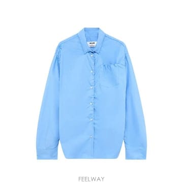 당일배송 엠에스지엠 주름 체스트 포켓 셔츠