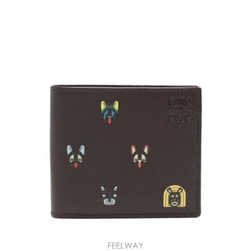 로에베 X 루이스 웨인 카툰 프린트 지갑