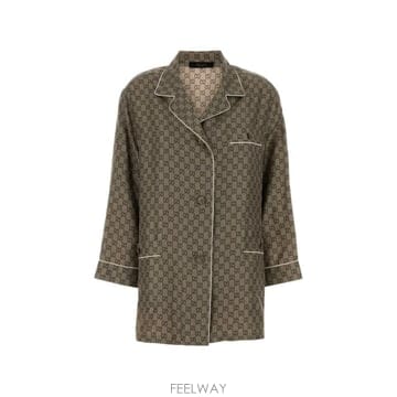 당일배송 구찌 GG 프린트 실크 셔츠