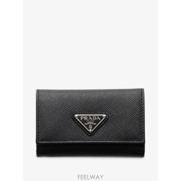 당일배송 프라다 사피아노 레더 키 케이스