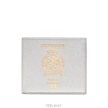 당일배송 발렌시아가 텍스처 그래픽 레더 지갑