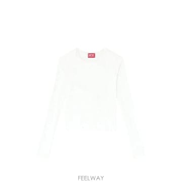 Diesel ���Ϲ�� ���� rucked up long sleeve T shirt in double layer jersey���Ϲ�� ���� rucked up long sleeve T shirt in double 