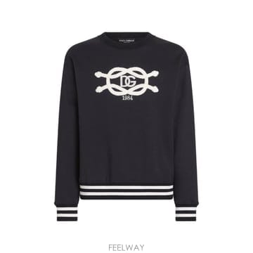 당일배송 돌체앤가바나 자수 코튼 스웨트셔츠
