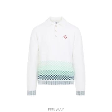 CASABLANCA 26FW ī�����ī ���� Ƽ���� MAW26KW147101 GREEN WHITE26FW ī�����ī ���� Ƽ���� MAW26KW147101 GREEN WHITE