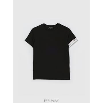 디스퀘어드2 키즈 티셔츠 블랙