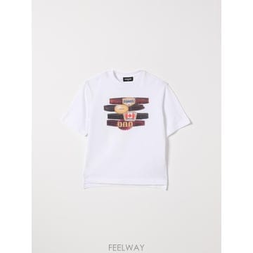 디스퀘어드2 키즈 티셔츠 블랙
