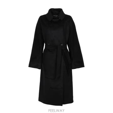 위켄드 막스마라 레지나 버진울 코트 블랙 RESINA 013 2625016021