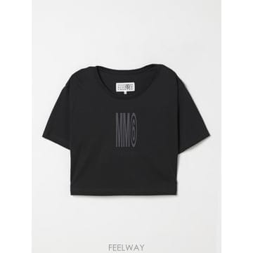 메종 마르지엘라 키즈 티셔츠 블랙