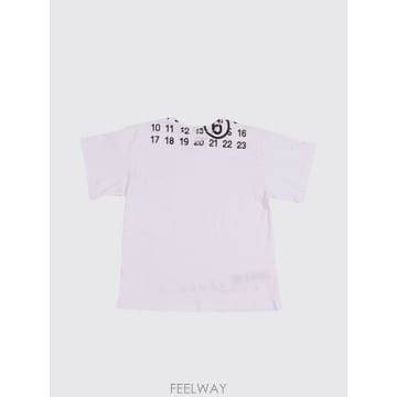 [A6] MM6 메종 마르지엘라 M60986KMM02Y 키즈 티셔츠 M60986KMM02Y-M6100