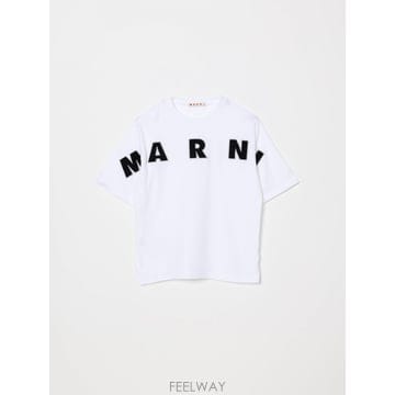[A6] 마르니 M01733M00RF 키즈 티셔츠 M01733M00RF-0M100