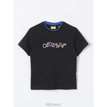 [A6] 오프화이트 키즈 OBAA012F24JER0011014 키즈 티셔츠 OBAA012F24JER00110