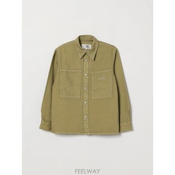 [A6] MM6 메종 마르지엘라 M61032MM09C 키즈 셔츠 M61032MM09C-M6516