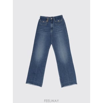 끌로에 패치 포켓 참 데님 트라우저