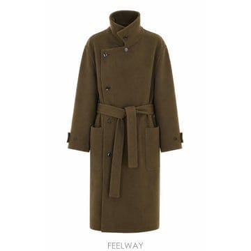 르메르 브라운 울 코트 CO1037LF1116GR610 B0482336246