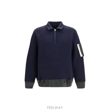 [S] 26FW 사카이 하프집업 폴로 셔츠 긴팔 2604138M 233
