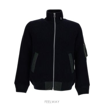 [S] 26FW 사카이 립 니트 봄버자켓 2604128M 233
