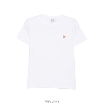 Maison Kitsune 26FW ����Ű���� ���̺� ���� ���ַ� Ƽ���� PW00115KJ7026 P100 WHITE26FW ����Ű���� ���̺� ���� ���ַ� Ƽ���� PW00115KJ702