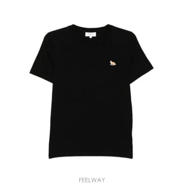 Maison Kitsune 26FW ����Ű���� ���̺� ���� ���ַ� Ƽ���� PW00115KJ7026 P199 BLACK26FW ����Ű���� ���̺� ���� ���ַ� Ƽ���� PW00115KJ702