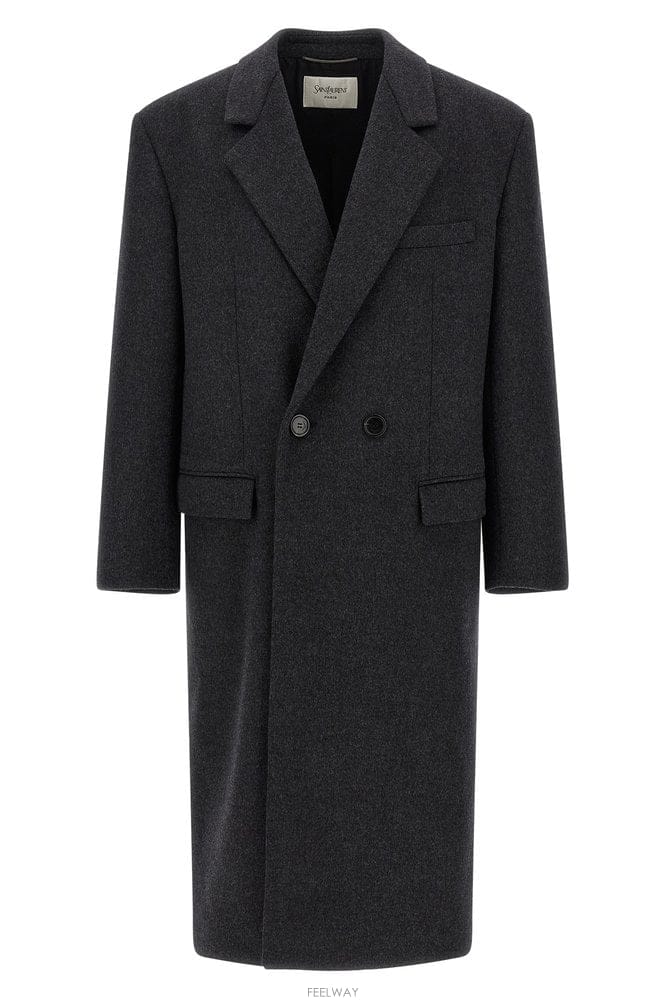 Saint Laurent ���ζ� MANTEAU ���̽� ��Ƽ�� FEUTRE OU 873406Y B0442336403���ζ� MANTEAU ���̽� ��Ƽ�� FEUTRE OU 873406Y B044233