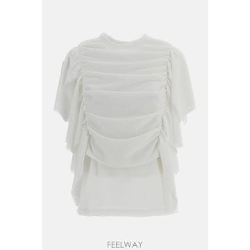 26 F/W 꼼데가르송 드레이프 숏-슬리브 탑 I GRT0140512 B0032323588