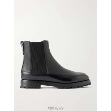 마놀로 블라닉 ELVETICO MANNY 풀그레인 레더 첼시 부츠  B0082335923