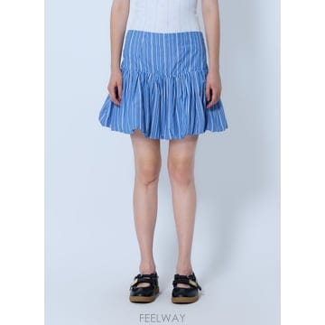 26 F/W 가니 스트라이프 코튼 미니 스커트 A1090260 ZWF B0112335827
