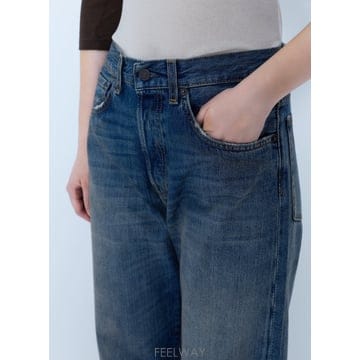 아크네 스튜디오스 여성 와이드 핏 청바지