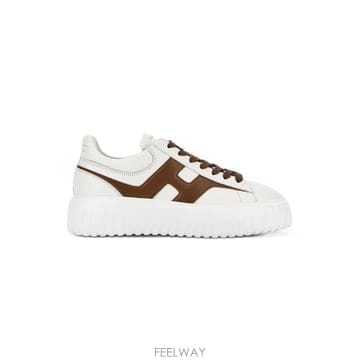 호간 HOGAN HSTRIPES 화이트 브라운 스니커즈 HXM645 B0302335441