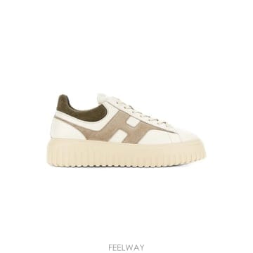 호간 HOGAN HSTRIPES 크림 베이지 브라운 스니커즈 HXM B0302335442