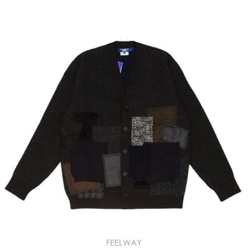 26 F/W 준야 와타나베 가디건 패치워크 인 라나 MARRONE W B0742336106