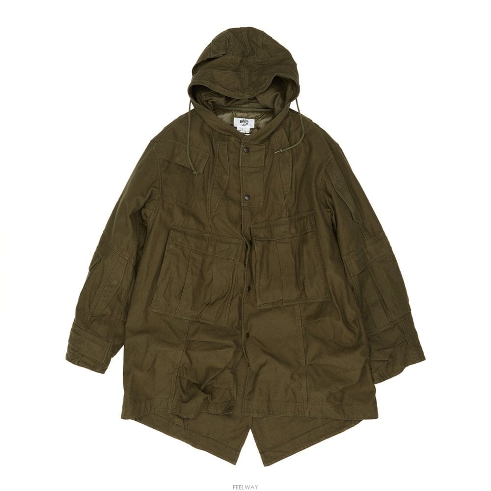 Junya Watanabe 26 F/W �ؾ� ��Ÿ���� GIACCA MULTITASCHE VERD B074233610726 F/W �ؾ� ��Ÿ���� GIACCA MULTITASCHE VERD B07423361