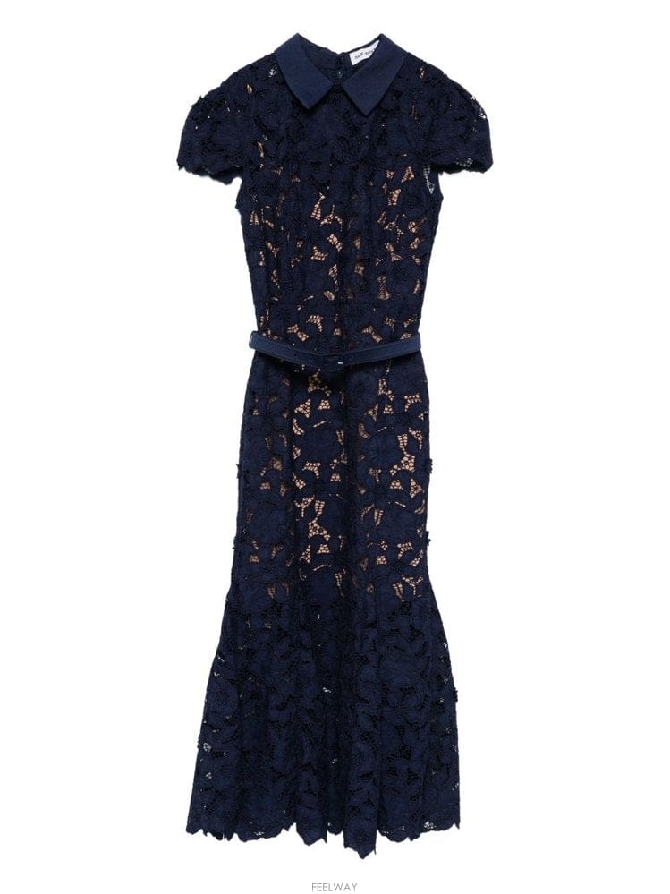 Self Portrait ���� ��Ʈ����Ʈ ���̽� �̵� �巹�� RS26-171M-NNAVY B0711873008���� ��Ʈ����Ʈ ���̽� �̵� �巹�� RS26-171M-NNAVY B07