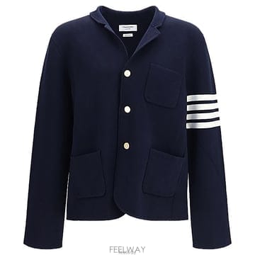 톰브라운 사선 완장 울 재킷
