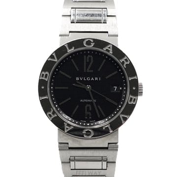 불가리 BB38SS BVGARIBVGARI 불가리불가리 블랙판 오토매틱 38mm 스틸 남성 시계aa68299