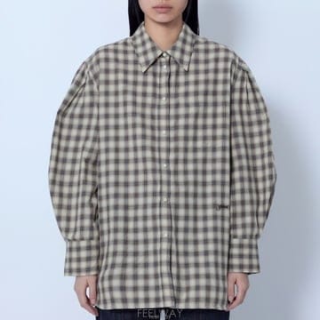 GANNI 26 FW ���� üũ �ö��� ���������� ��ư ���� A1140031 87326 FW ���� üũ �ö��� ���������� ��ư ���� A1140031 8