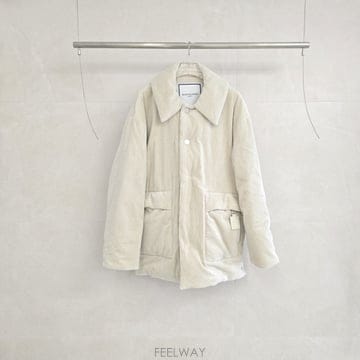 우영미 코듀로이 다운 베이지 남성 패딩 52