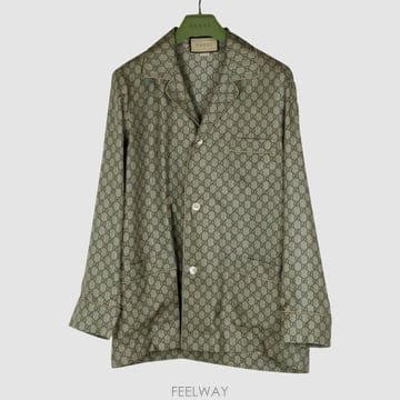 [아마레스]48 105구찌 GG 수프림 실크 셔츠773651