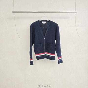 톰브라운 플로트 리플 스티치 RWB 가디건 4 MKC630A