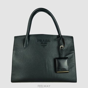 [아마레스]프라다 사피아노 모노크롬 토트백 숄더백1BA155