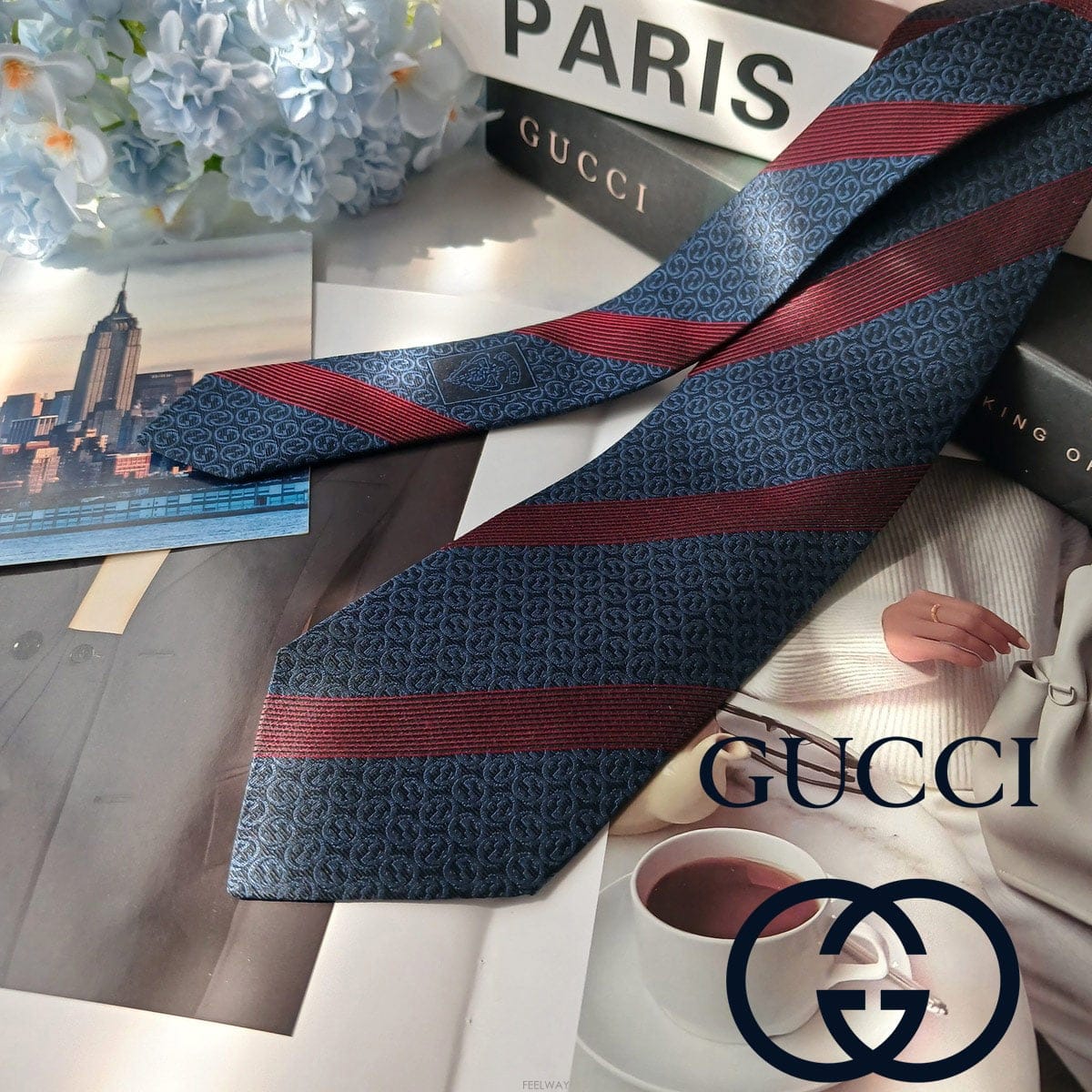 GUCCI GUCCI ���� ��ũ ���̺� ���ͷ�ŷ G �ڼ� ��Ʈ������ ��Ÿ�� 8cm A��� E2156GUCCI ���� ��ũ ���̺� ���ͷ�ŷ G �ڼ� ��Ʈ������ ��Ÿ