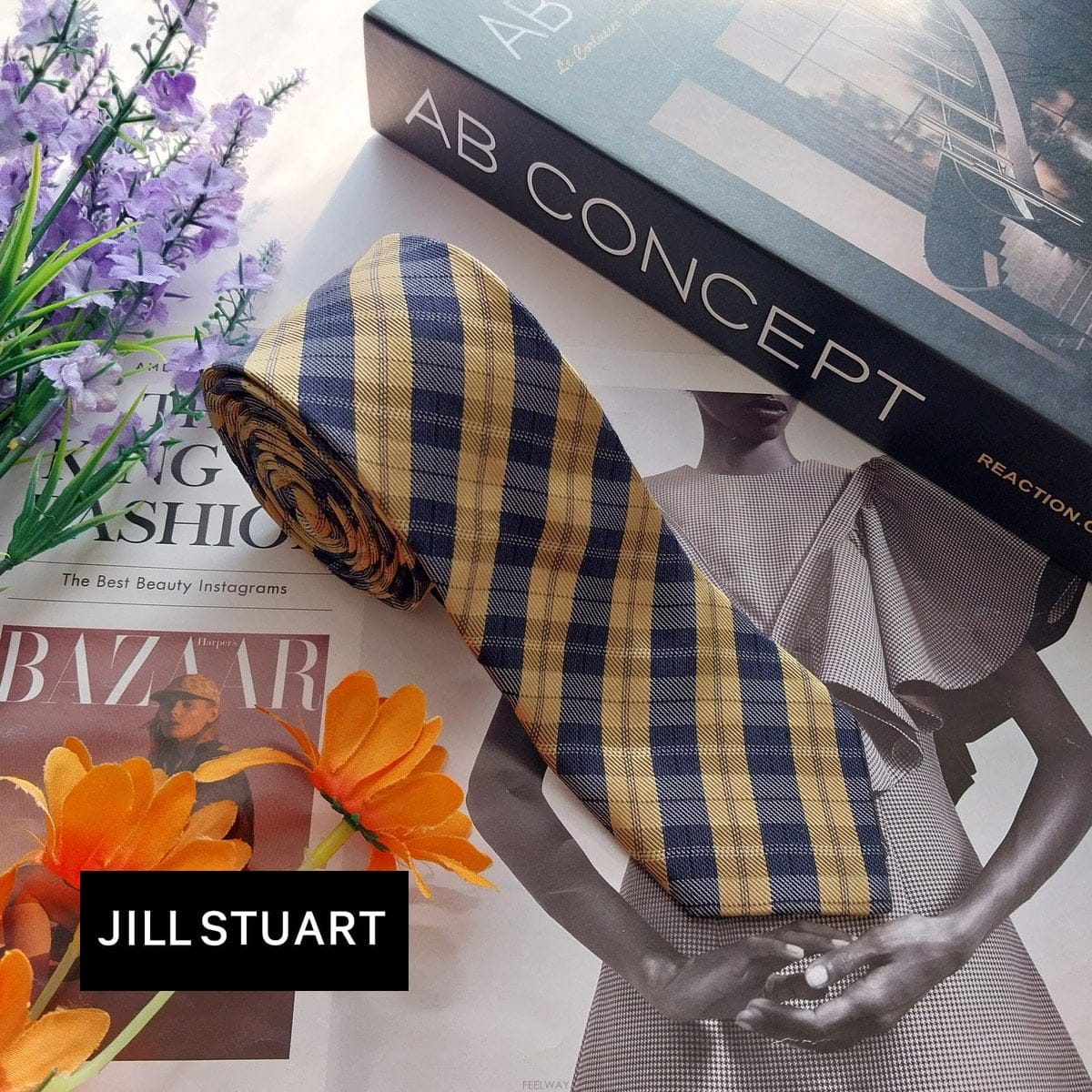 Jill Stuart JILL STUART �� ��Ʃ��Ʈ ������ ���̺� üũ ��Ʈ������ ��Ÿ�� 6.4cm �ʽ���S~A+���K3684JILL STUART �� ��Ʃ��Ʈ ������ ���̺� üũ ��Ʈ������ 