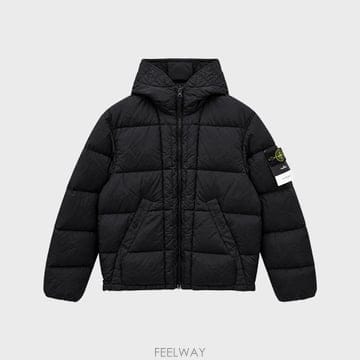 스톤 아일랜드 나일론 메탈 인 인조닐 자켓