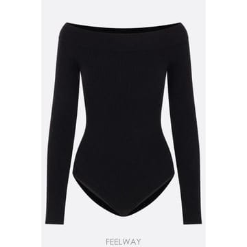 [E32]알라이아 AA9B0342K017A995 의류 탱크탑 탑 민소매 ALAIA off the should