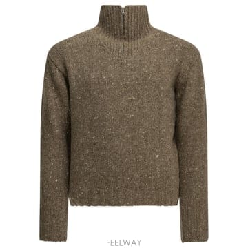 AURALEE [V90]���� A26AP01HSTOP BROWN ���� ��Ʈ ������ ����� Wool Sweater with[V90]���� A26AP01HSTOP BROWN ���� ��Ʈ ������ �����