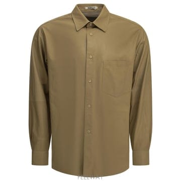 AURALEE [V90]���� A26AS02CBBEIGE ���� ���� ���� Casual leather shirt[V90]���� A26AS02CBBEIGE ���� ���� ���� Casual leath