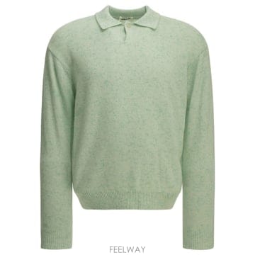 AURALEE [V90]���� A26AP02NEMIX MINT ���� ��Ʈ ������ ����� Cashmere polo sweat[V90]���� A26AP02NEMIX MINT ���� ��Ʈ ������ ����� 