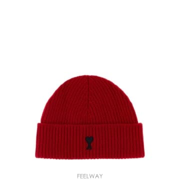 Ami [X45]�ƹ� UBO006018 A252 ���� ���� ��Ŷ�� ��� ����� Red wool beanie[X45]�ƹ� UBO006018 A252 ���� ���� ��Ŷ�� ��� ����